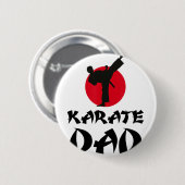 Karate Papa Vechtkunst Ronde Button 5,7 Cm (Voorkant /achterkant)