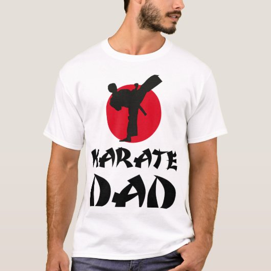 Karate Papa Vechtkunst T-shirt (Voorkant)
