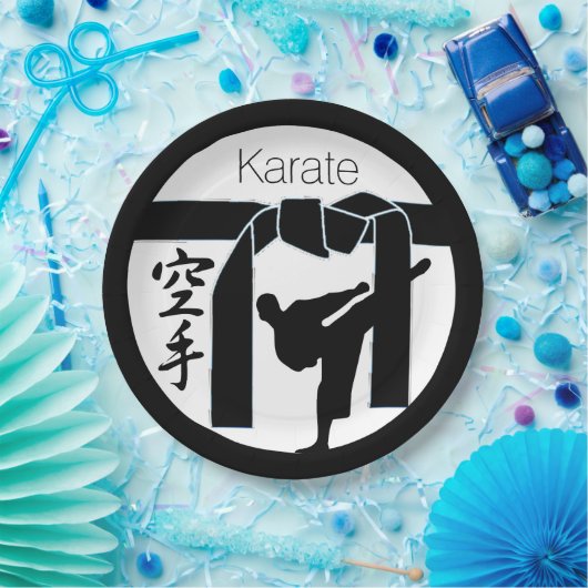 Karate Papieren Bordje (Feest)