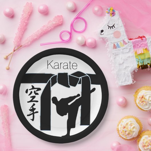 Karate Papieren Bordje (Feest)