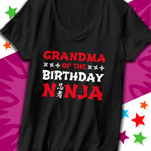 Karate Party Kinder Oma van de Verjaardag Ninja T-shirt