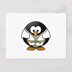 Karate Penguin Briefkaart