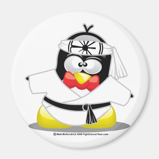 Karate Penguin Magneet (Voorkant)