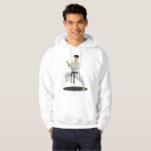 Karate Pose Mannen Hoodie (Voorkant volledig)