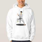 Karate Pose Mannen Hoodie (Voorkant)