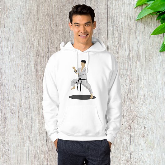 Karate Pose Mannen Hoodie