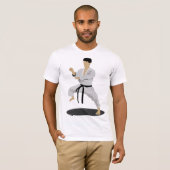 Karate Pose Mannen T-shirt (Voorkant volledig)