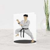 Karate Pose Note-kaarten Kaart (Voorkant)