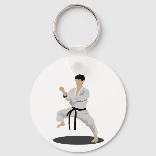 Karate Pose Sleutelhanger (Voorkant)