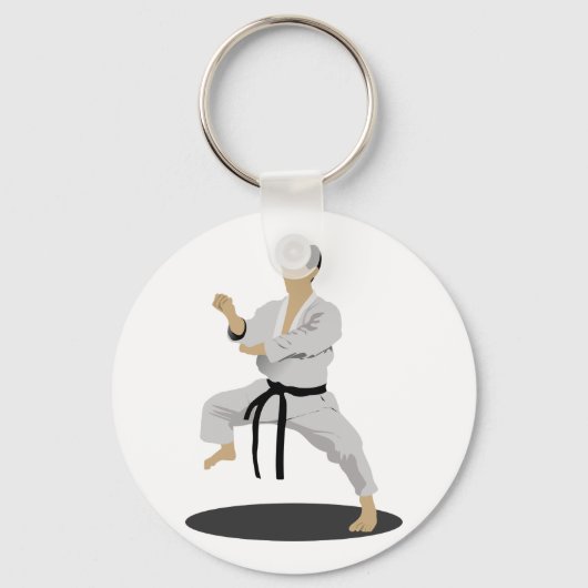 Karate Pose Sleutelhanger (Achterkant)