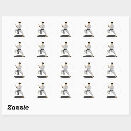 Karate Pose Stickers (Vel)