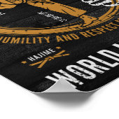 Karate Poster - tijd om te focussen (Hoek)