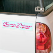 Karate Princess Swirl Bumpersticker (Op Truck)