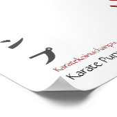 Karate Puppy Kampioen Poster (Hoek)