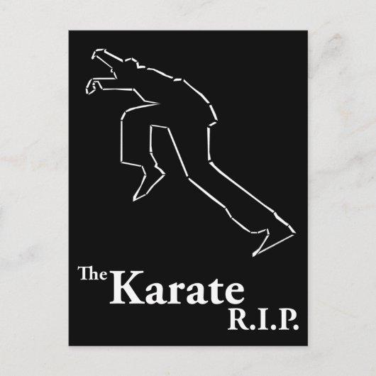Karate R.I.P. Briefkaart (Voorkant)
