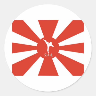 Karate Rays Ronde Sticker