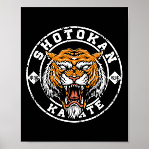 Karate Retro Shotokan Gift Fan van Karate Poster