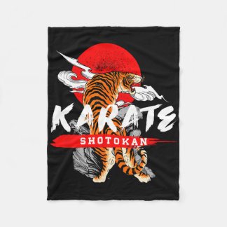 Karate Retro Shotokan - ontwerp voor een ventilat Fleece Deken