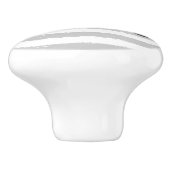 Karate riemen grijs wit Waterverf strepen Keramische Knop (Zijkant)