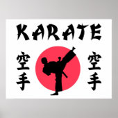 Karate Rijzende Zon Poster (Voorkant)
