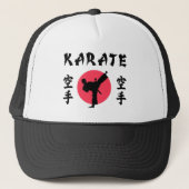 Karate Rising Sun T-Shirt Trucker Pet (Voorkant)