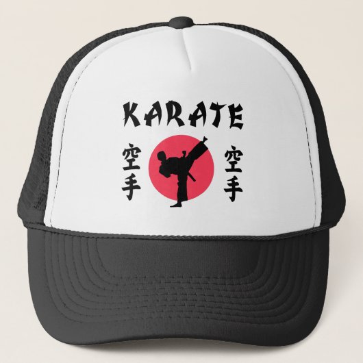 Karate Rising Sun T-Shirt Trucker Pet (Voorkant)