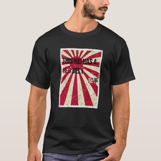 Karate Rode Band Jeugd T-shirt (Voorkant)