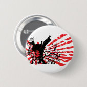 Karate Ronde Button 5,7 Cm (Voorkant /achterkant)