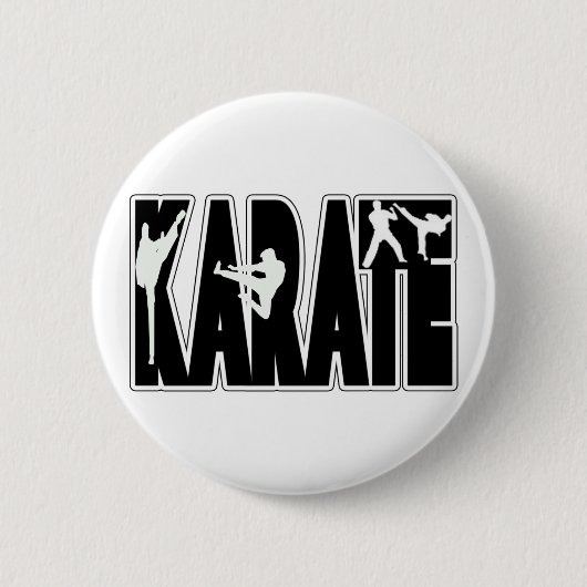 KARATE RONDE BUTTON 5,7 CM (Voorkant)