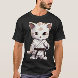 Karate Schattige Kitten Martial Arts Kat voor Cat  T-shirt