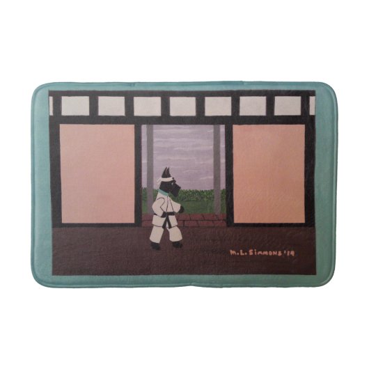 KARATE SCOTTIE BADMAT (Voorkant)