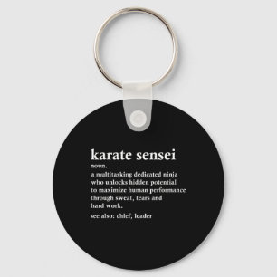 Karate Sensei Definitie Grappige Vechtsport Indust Sleutelhanger