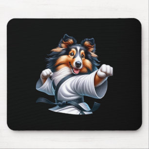Karate Shetland Sheepdog Funny Humor Dierenvriende Muismat