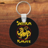 Karate Shotokan Tiger Martial Arts Sleutelhanger (Voorkant)