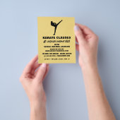 Karate Silhouette, Karate Class Adverteren Flyer (Hand)