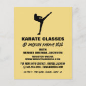 Karate Silhouette, Karate Class Adverteren Flyer (Voorkant)