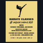 Karate Silhouette, Karate Class Adverteren Flyer<br><div class="desc">Karate Silhouette,  Karate Class Adverteren brochures door de Visitekaartje winkel.</div>