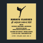 Karate Silhouette, Karate Class Adverteren Flyer<br><div class="desc">Karate Silhouette,  Karate Class Adverteren brochures door de Visitekaartje winkel.</div>