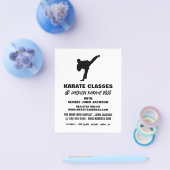 Karate Silhouette, Karate Class Adverteren Flyer (Enkel)