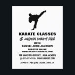 Karate Silhouette, Karate Class Adverteren Flyer<br><div class="desc">Karate Silhouette,  Karate Class Adverteren brochures door de Visitekaartje winkel.</div>