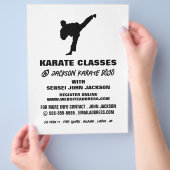 Karate Silhouette, Karate Class Adverteren Flyer (Hand)
