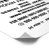 Karate Silhouette, Karate Class Adverteren Poster (Hoek)