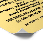 Karate Silhouette, Karate Class Adverteren Poster (Hoek)