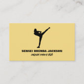 Karate Silhouette, Karate Sensei Visitekaartje (Voorkant)
