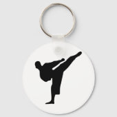Karate Silhouette Sleutelhanger (Voorkant)
