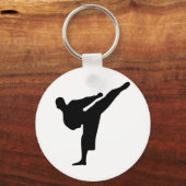 Karate Silhouette Sleutelhanger (Voorkant)