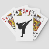Karate Silhouette Speelkaarten (Achterkant)