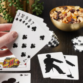 Karate Silhouette Stance Pokerkaarten (Insitu)