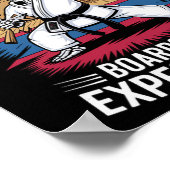 Karate Skeleton – Breaking Boards And Expectations Poster (Hoek)