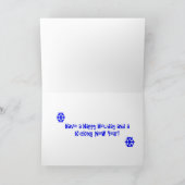 Karate Snowmen en rendier karate Kaart (Binnen)